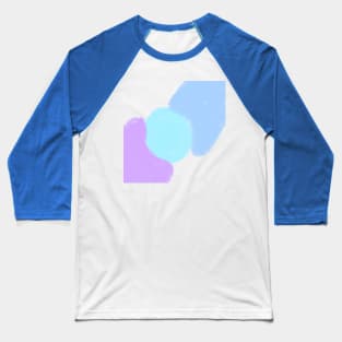 Blue purple watercolor art Baseball T-Shirt